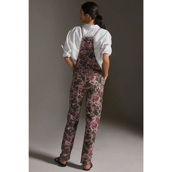 New Anthropologie Pilcro Painters Overalls $180 SIZE 25 Mauve - Picture 5 of 6